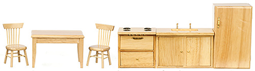 Kitchen Set, 6 pc., Oak